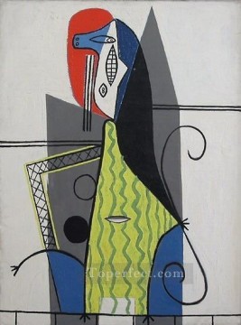 Pablo Picasso Painting - Mujer en un sillón 3 1927 Pablo Picasso